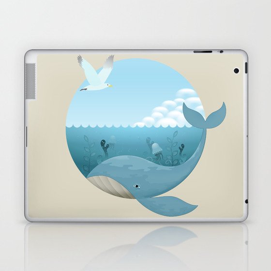 Whale & Seagull (US and THEM) Laptop & iPad Skin