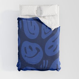Cool Blue Melted Happiness Duvet Cover