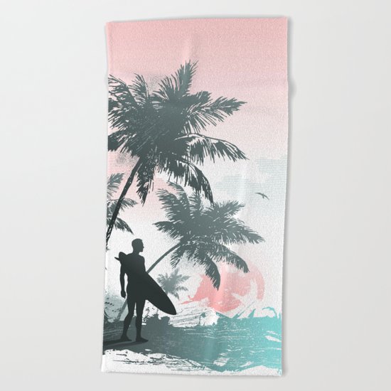 Summer beach Beach Towel