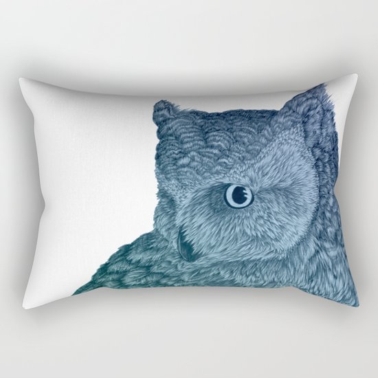 Ombre Owl II Rectangular Pillow