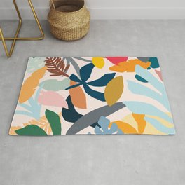 Abstract Floral No.1 Area & Throw Rug