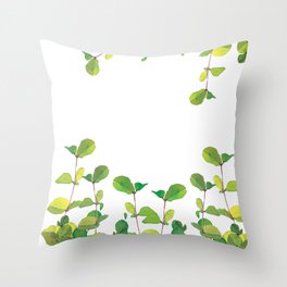 Botanic Watercolour: Eucalyptus Throw Pillow