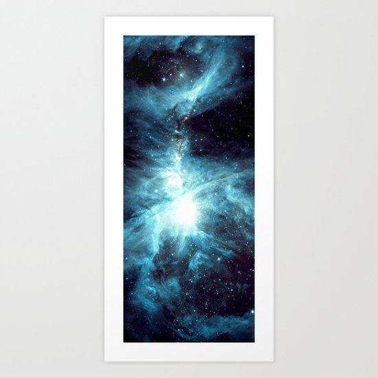 Orion Nebula Teal Art Print