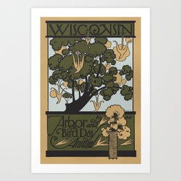 Wisconsin Arbor and Bird Day Annual 1900 Art Print