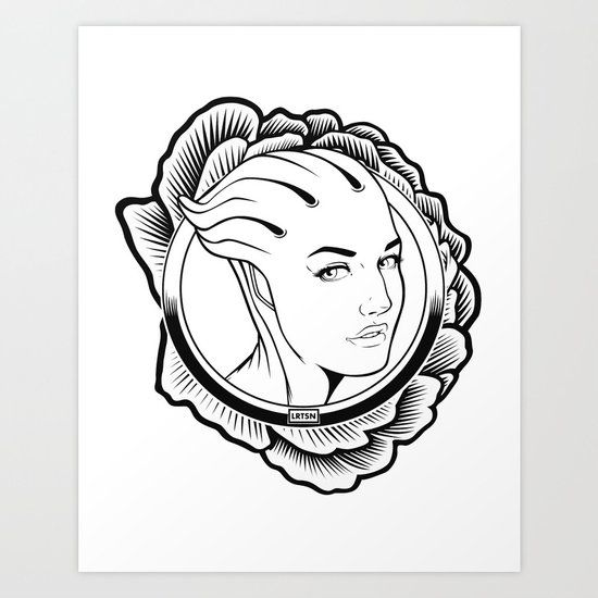Mass Effect. Liara T'soni Art Print