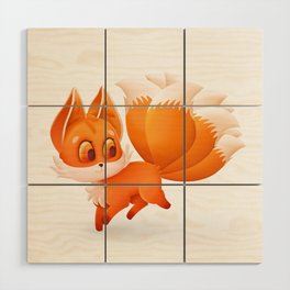 Kitsune The Nine Tailed Fox Wood Wall Art