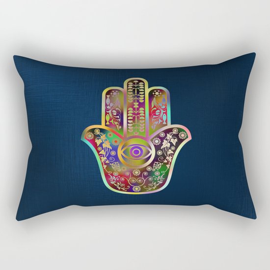 Hamsa 4 Rectangular Pillow
