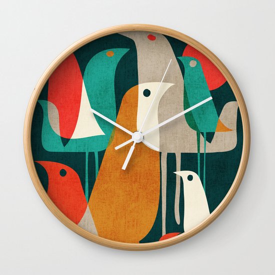 Flock of Birds Wall Clock