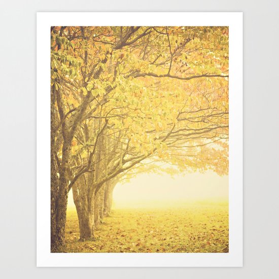 Gold season Art Print