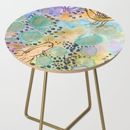 Abstract Koi Side Table