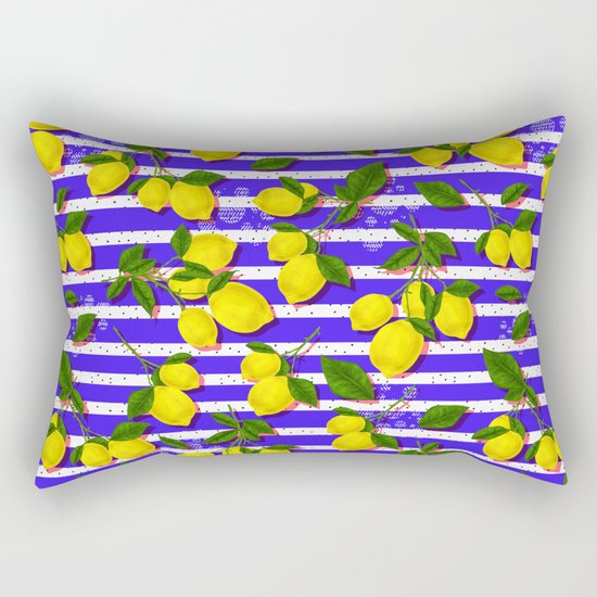 Pattern of lemons II Rectangular Pillow
