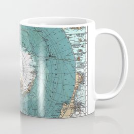 Antarctica Vintage map Coffee Mug