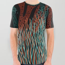 Colorful Coral No1 All Over Graphic Tee
