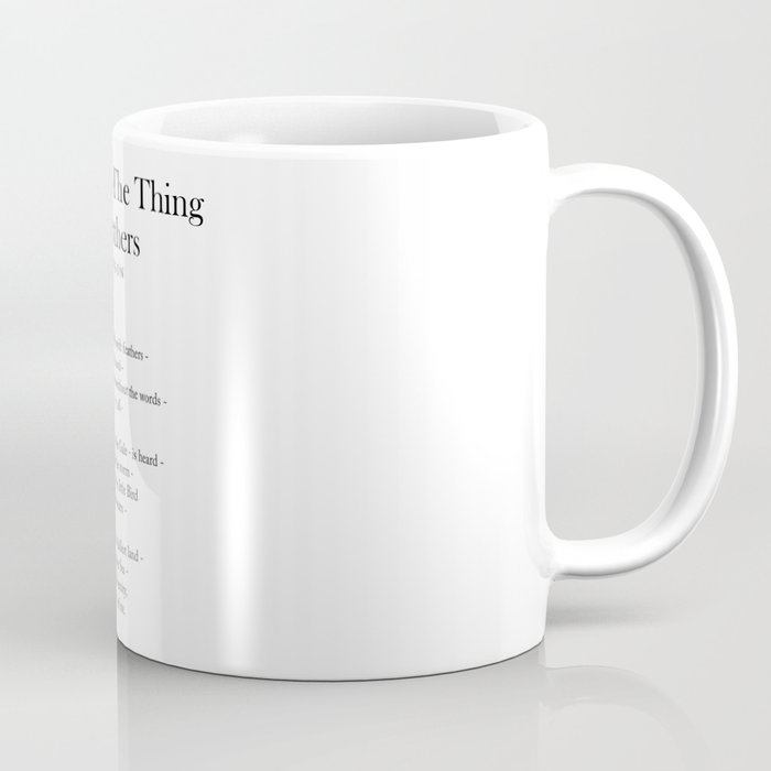 Hope Is The Thing With Feathers - Emily Dickinson Poem - Literature - Typography Print 2 Coffee Mug