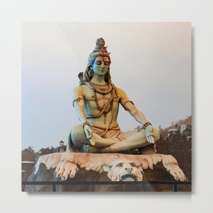 Lord Shiva Meditating Metal Print