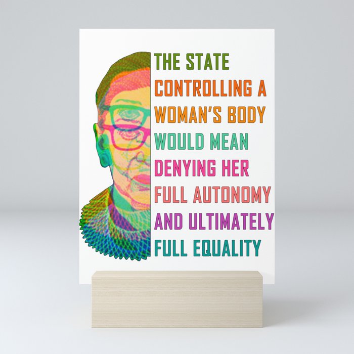 A Woman's Body is Full Equality Mini Art Print