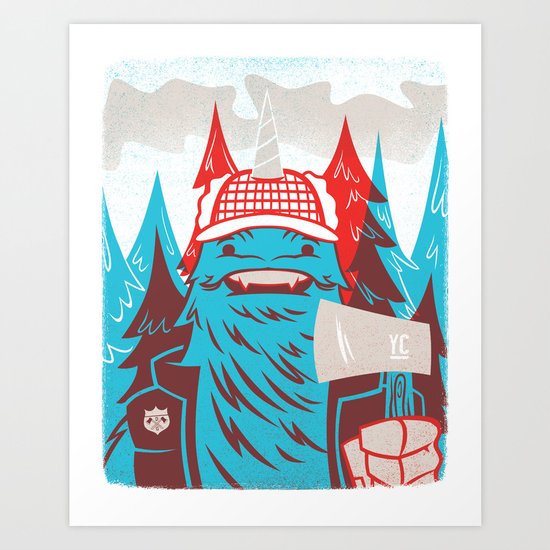Cornelius : Lumberjack Art Print