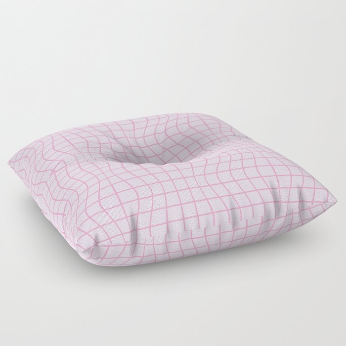 Twisted Grids-Y2K Aesthetic-Pattern Floor Pillow