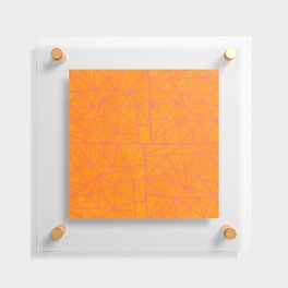Terrain, orange & pink Floating Acrylic Print