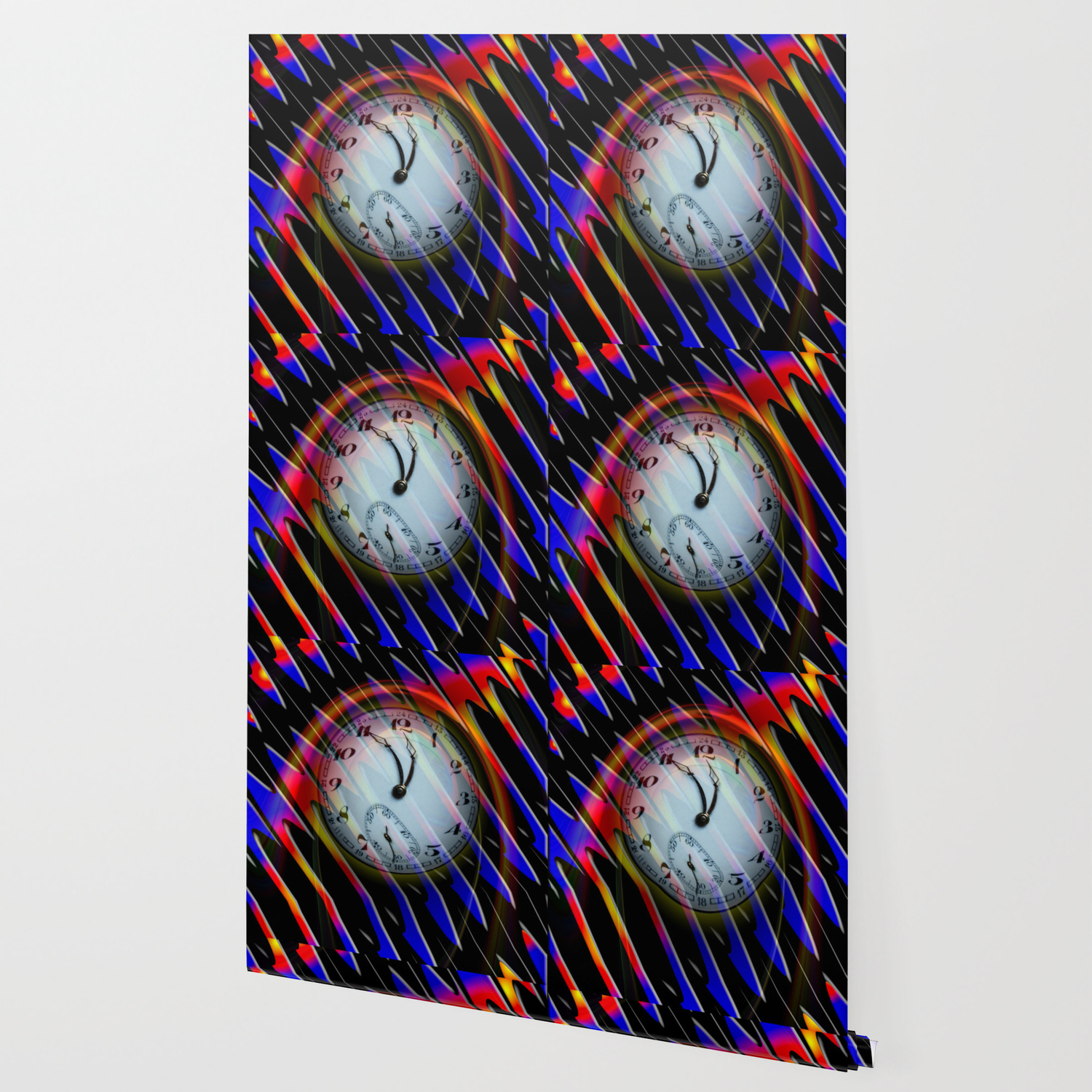 Abstract Perfection Time Is Running Wallpaper By Walterzettl Society6