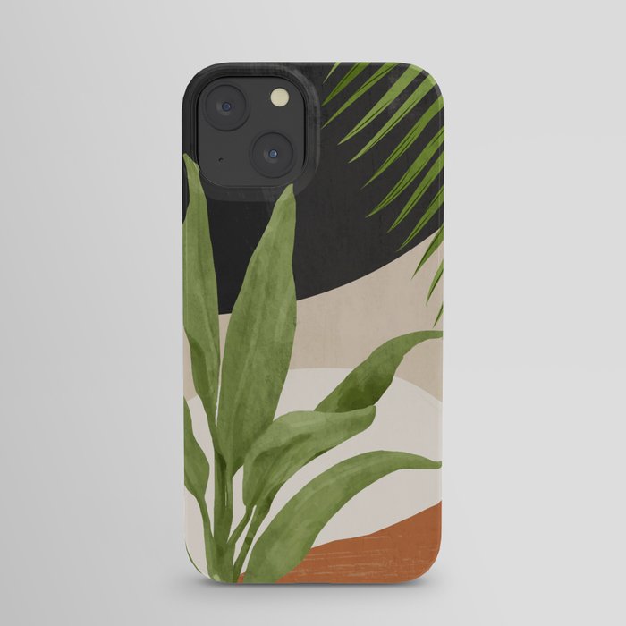 Abstract Art Tropical Leaf 11 iPhone Case