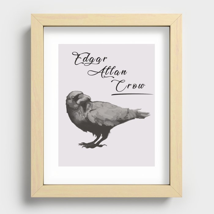 Edgar Allan Crow Recessed Framed Print