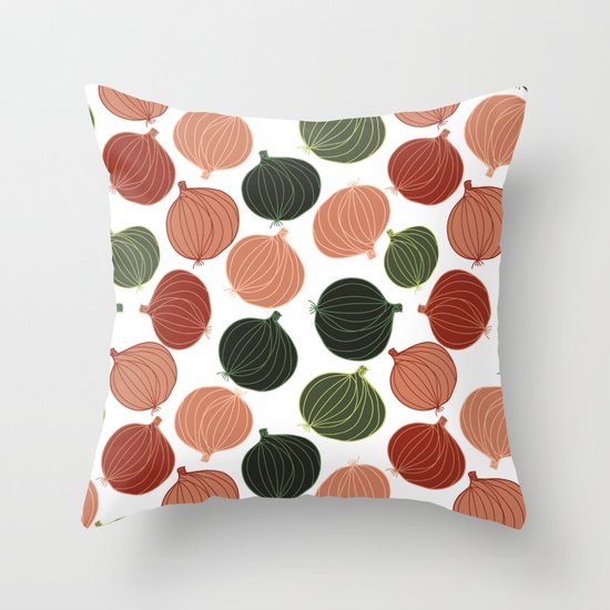 know your onions Throw Pillow