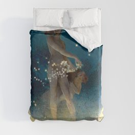 Spring Scattering Stars by Edwin Blashfield 1927 Duvet Cover