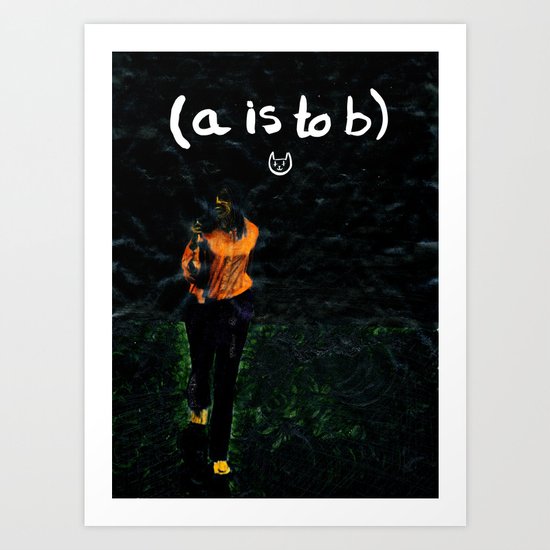 (a is to b) Art Print