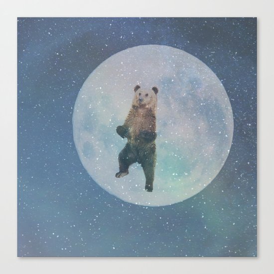 Bear Moon Canvas Print