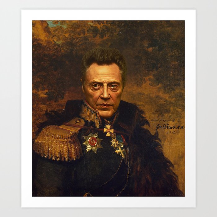 Christopher Walken Replaceface Art Print By Replaceface Society6