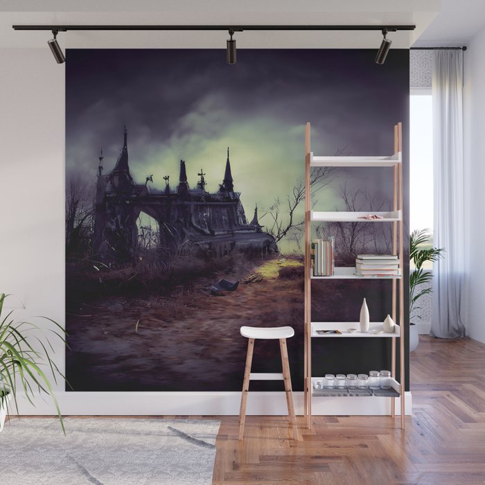 Occult Gothic Aesthetic The Lost Chapel Goth Art Wall Mural by