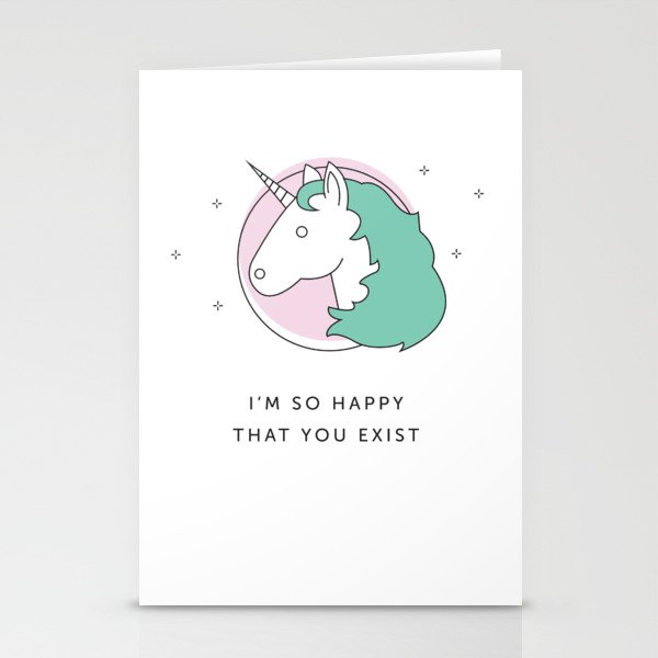 Unicorns are Real Stationery Cards