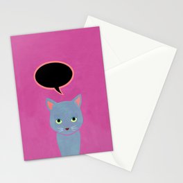 cat -Alice Stationery Cards