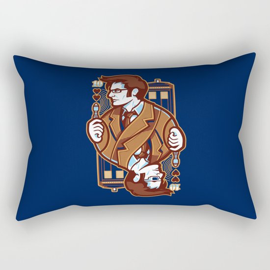 10th of Hearts Rectangular Pillow