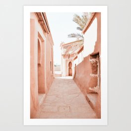 Moroccan Pink Entrance Art Print