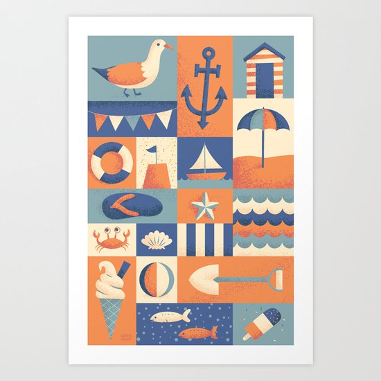 Seaside Art Print