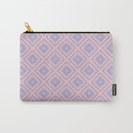 Starry Tiles in Rose Quartz and Serenity Carry-All Pouch