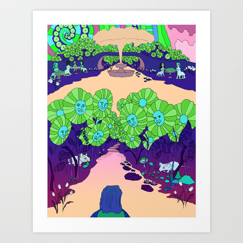 Lucy In The Sky With Diamonds Art Print By Daniellejoygraves Society6