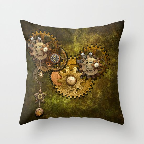 Clock Wall 2 Throw Pillow