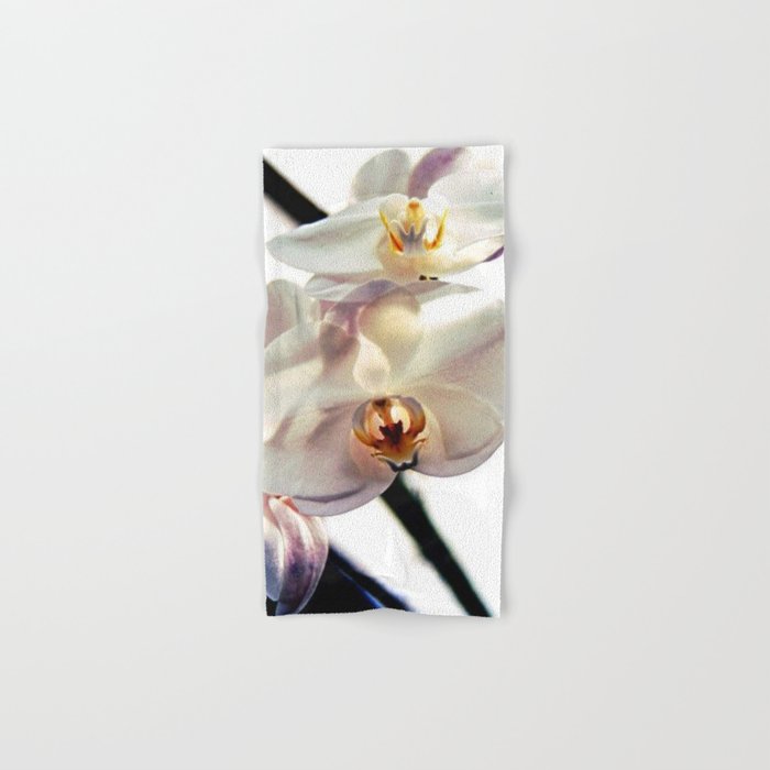 White Orchids Hand & Bath Towel