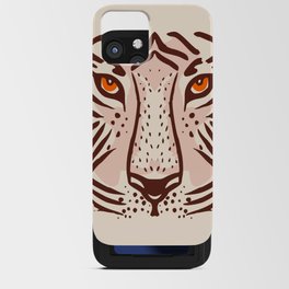 Look into the orange tiger eyes iPhone Card Case