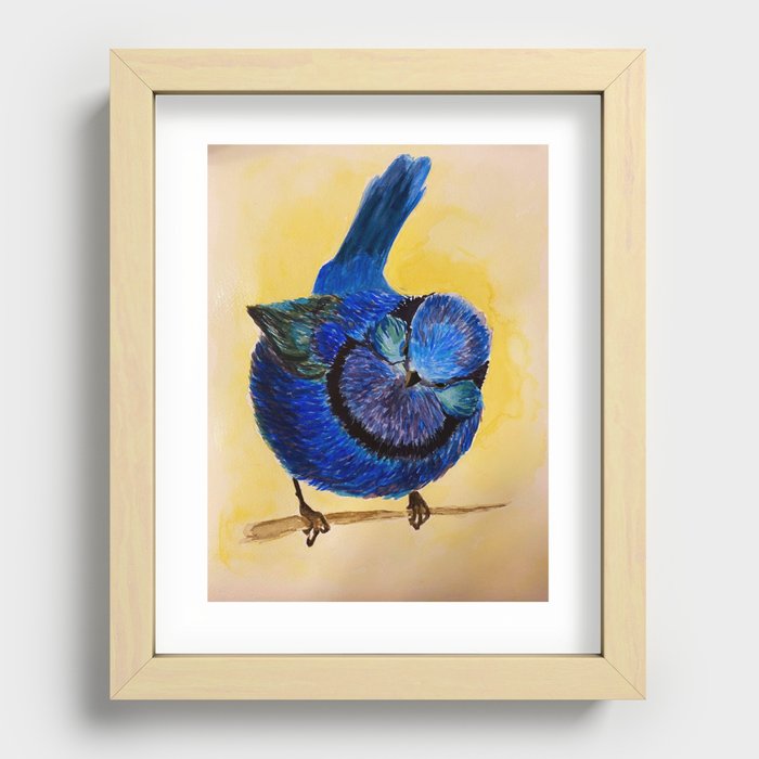 colorful bird Recessed Framed Print