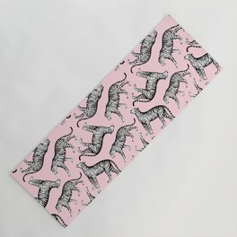 Tigers (Pink and White) Yoga Mat