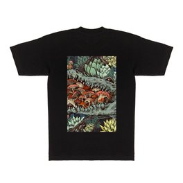 Flourish T Shirt | Botanical, Witch, Ink, Reptile, Mushroom, Funghi, Plants, Alligator, Swamp, Curated 
