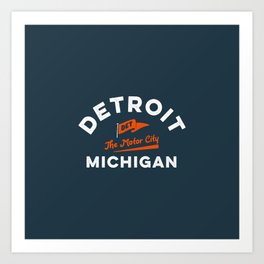 Detroit, Michigan | The Motor City Art Print