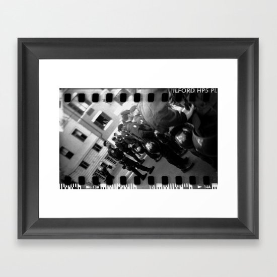 Roman student protest Framed Art Print