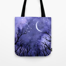 Starry Night and Moon #3 Tote Bag