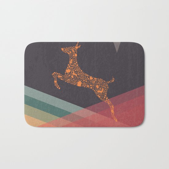 Christmas Reindeer 1 Bath Mat