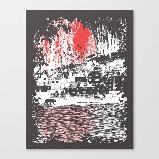 Cosmic Winter - Dark Canvas Print